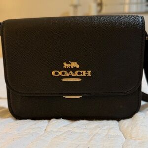 Coach Black Leather Crossbody Bag